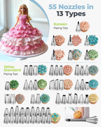 90 Piping Bags and Tips Set Frosting Piping Kit for Beginners & Pros