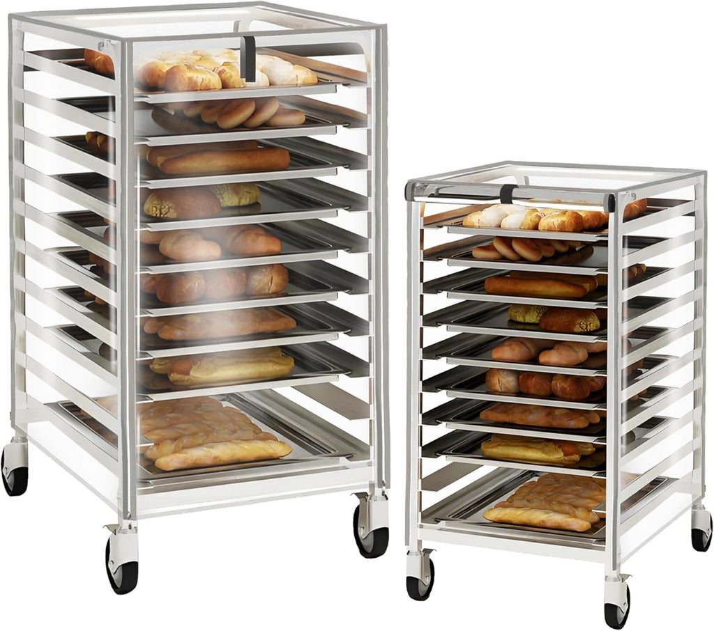 Commercial Bun Pan Rack Cover, 23" W x 28" D x 32" H