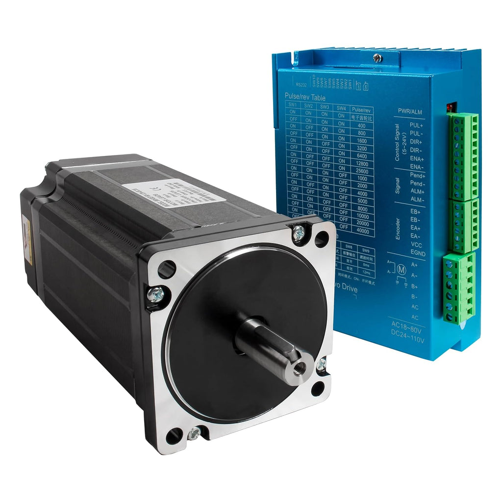 Nema 34 Closed Loop Stepper Motor 12Nm with HBS86H V4 Driver Kit