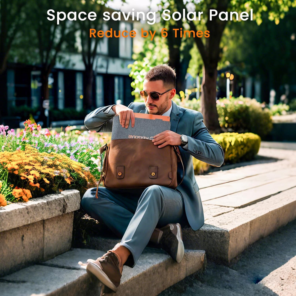 100W Foldable Portable Solar Panel Charger IP67 Waterproof | with PD3.0 USB-C, QC3.0 USB-A & DC Ports; Emergency