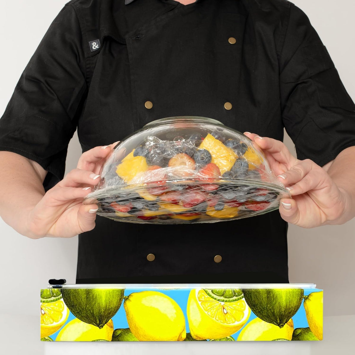 Lemon Style - Plastic Wrap Dispenser - Includes 12"x250' roll