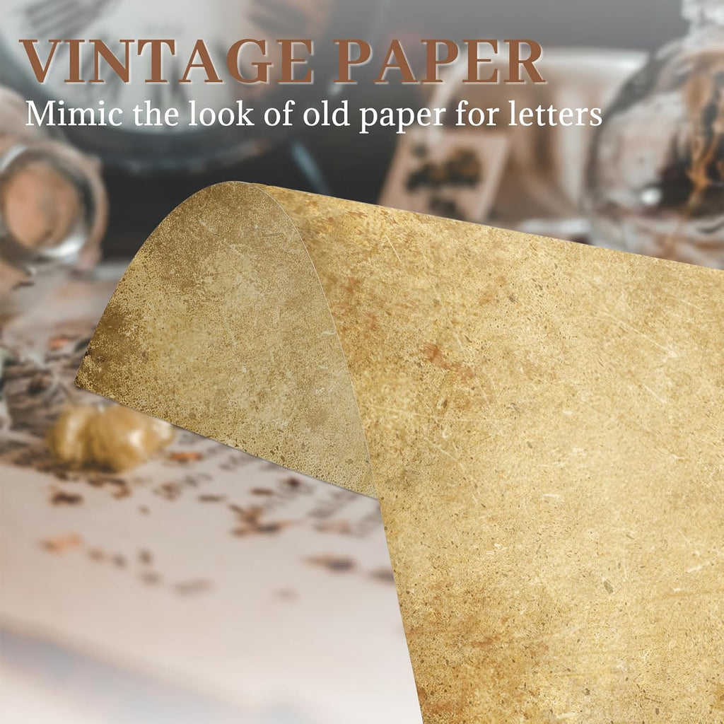 100 Sheets Vintage Paper Parchment Paper for Printing