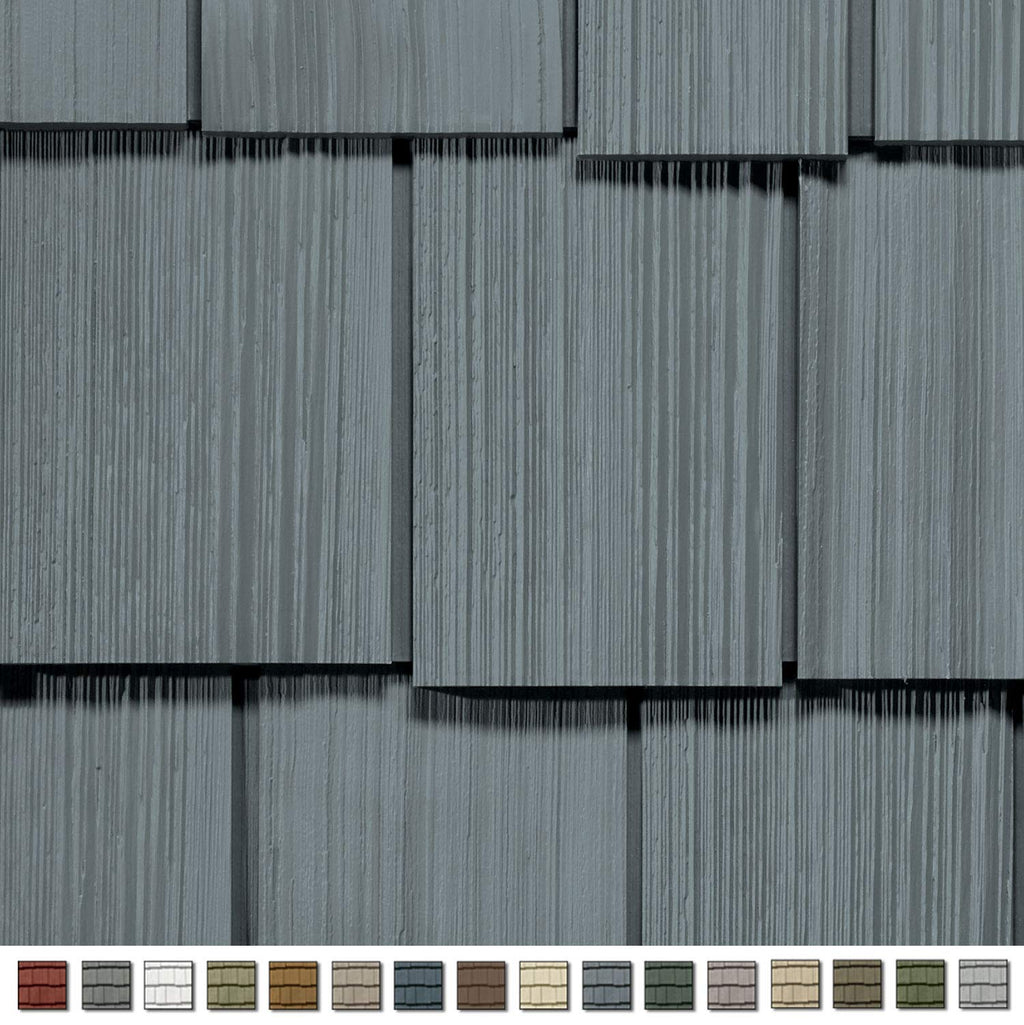 Cedar Impressions Double 9in. Staggered Rough Split Shakes (1/2 Square) Flagstone