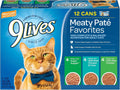 Paté Favorites Wet Cat Food Variety Pack, 5.5 oz. Cans (Pack of 12)