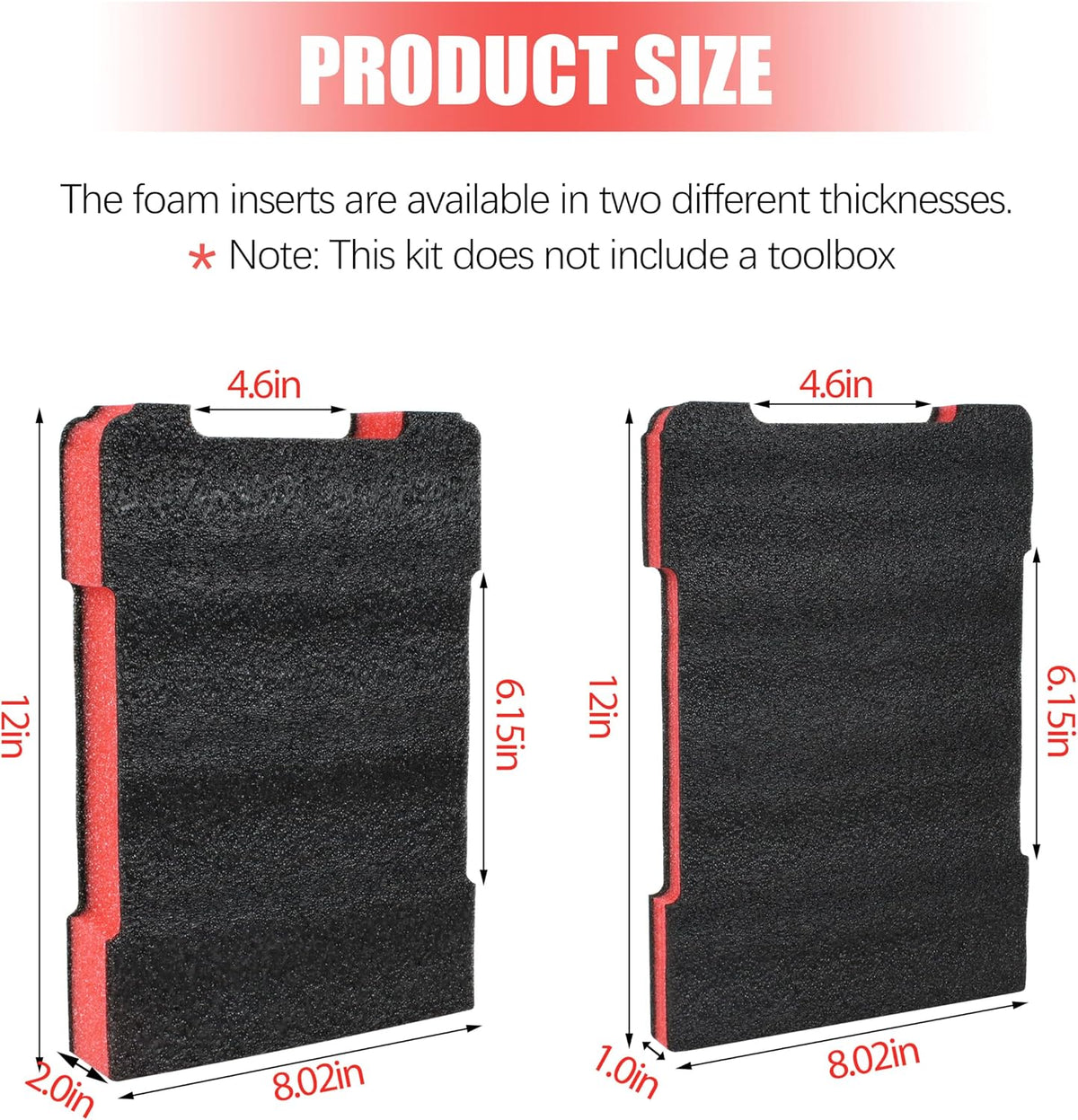 Packout Foam Insert Fits for Milwau-kee 48-22-8435