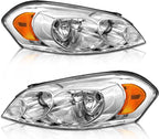 for 2006-2013 Chevy Impala Headlights Assembly Chrome Pair