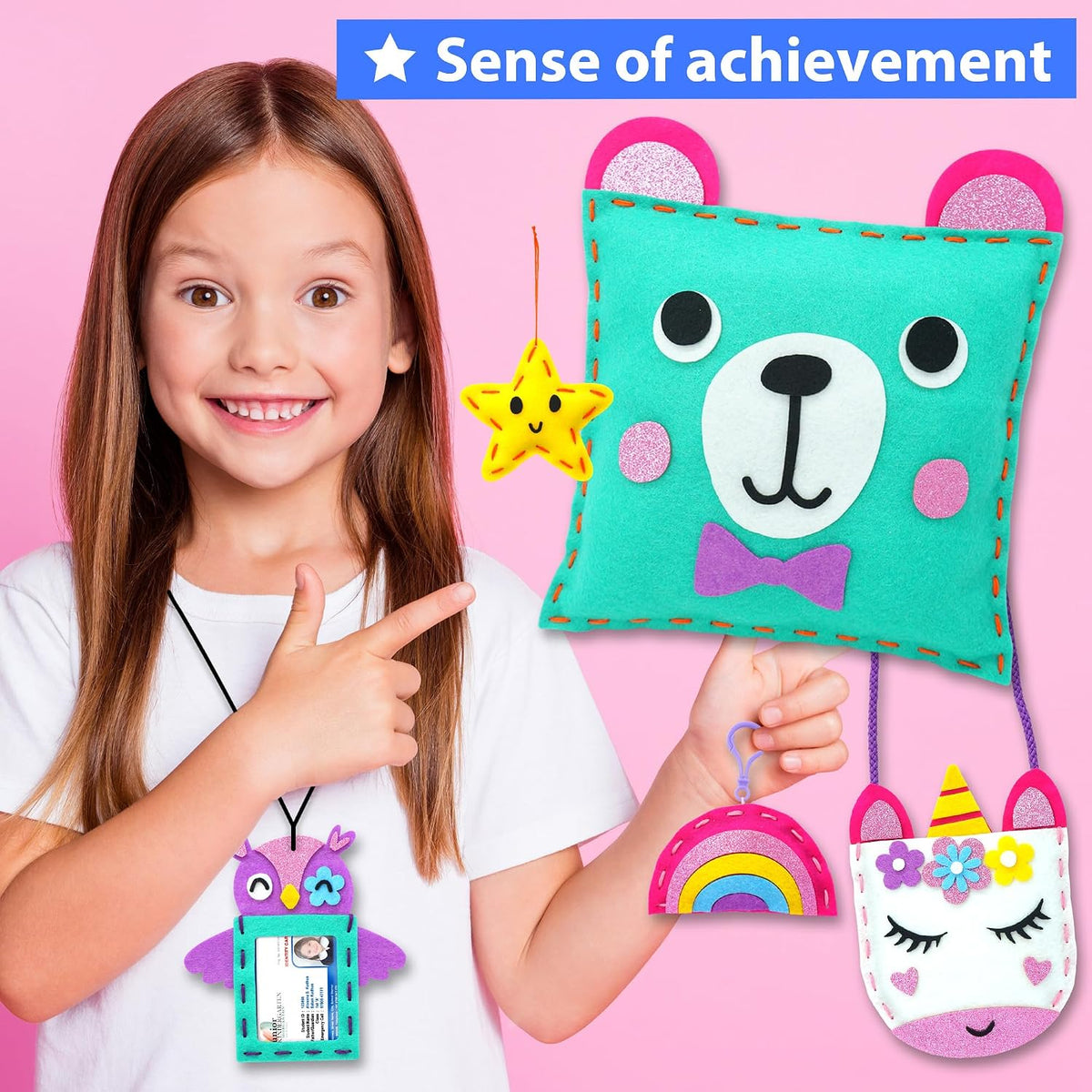 My First Sewing Kit for Kids Ages 6-12 | 7 Animal Dolls
