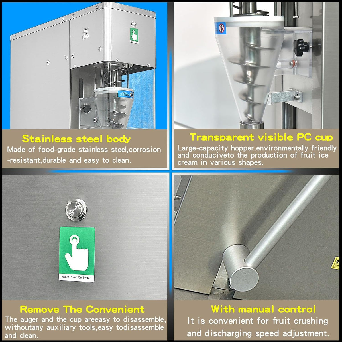 Commercial Frozen Yogurt Milkshake Blending Machine