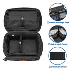 Small Medicine Storage Bag Empty, Family First Aid Box with Divider