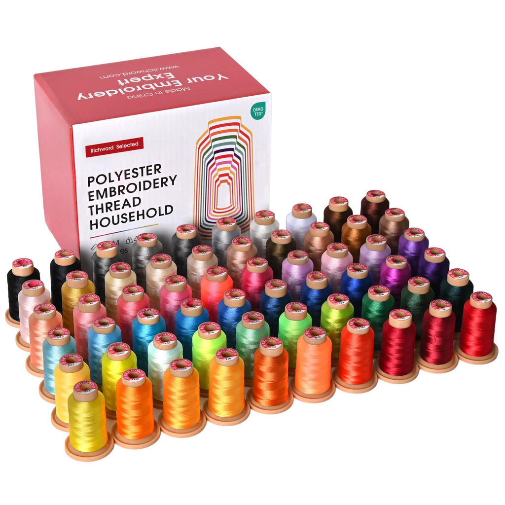 Embroidery Machine Thread Kit 60 Colors