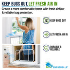 Expandable Window Screen, 15″ H × 21″–40″ W Horizontal, 2-Pack