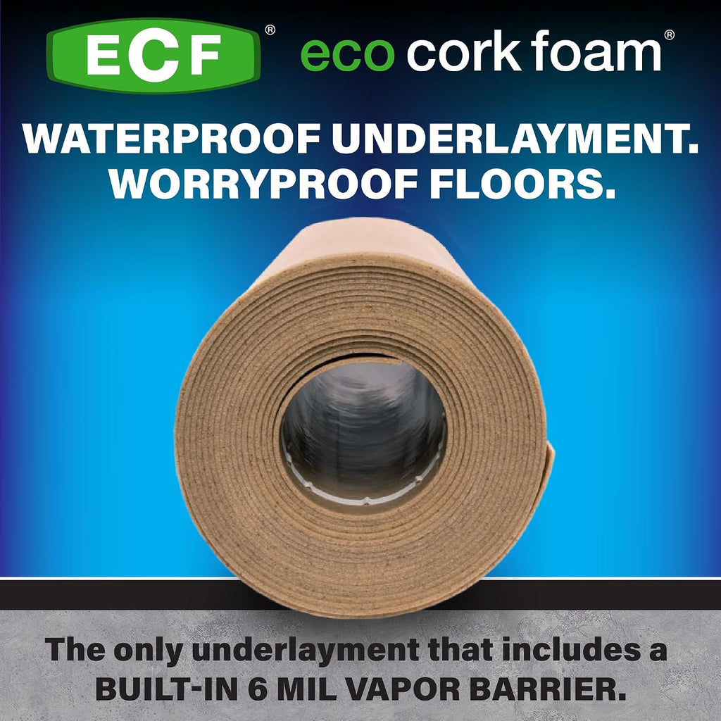 Floor Underlayment - Floor Padding for Vinyl Plank Flooring, LVP Flooring, Hardwood Flooring, Insulation Roll for