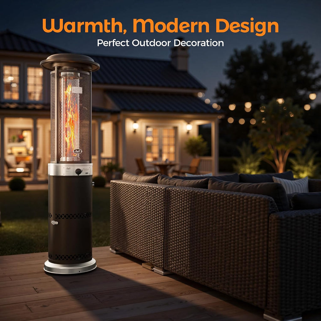 Propane Patio Heater, Stainless Steel Standing