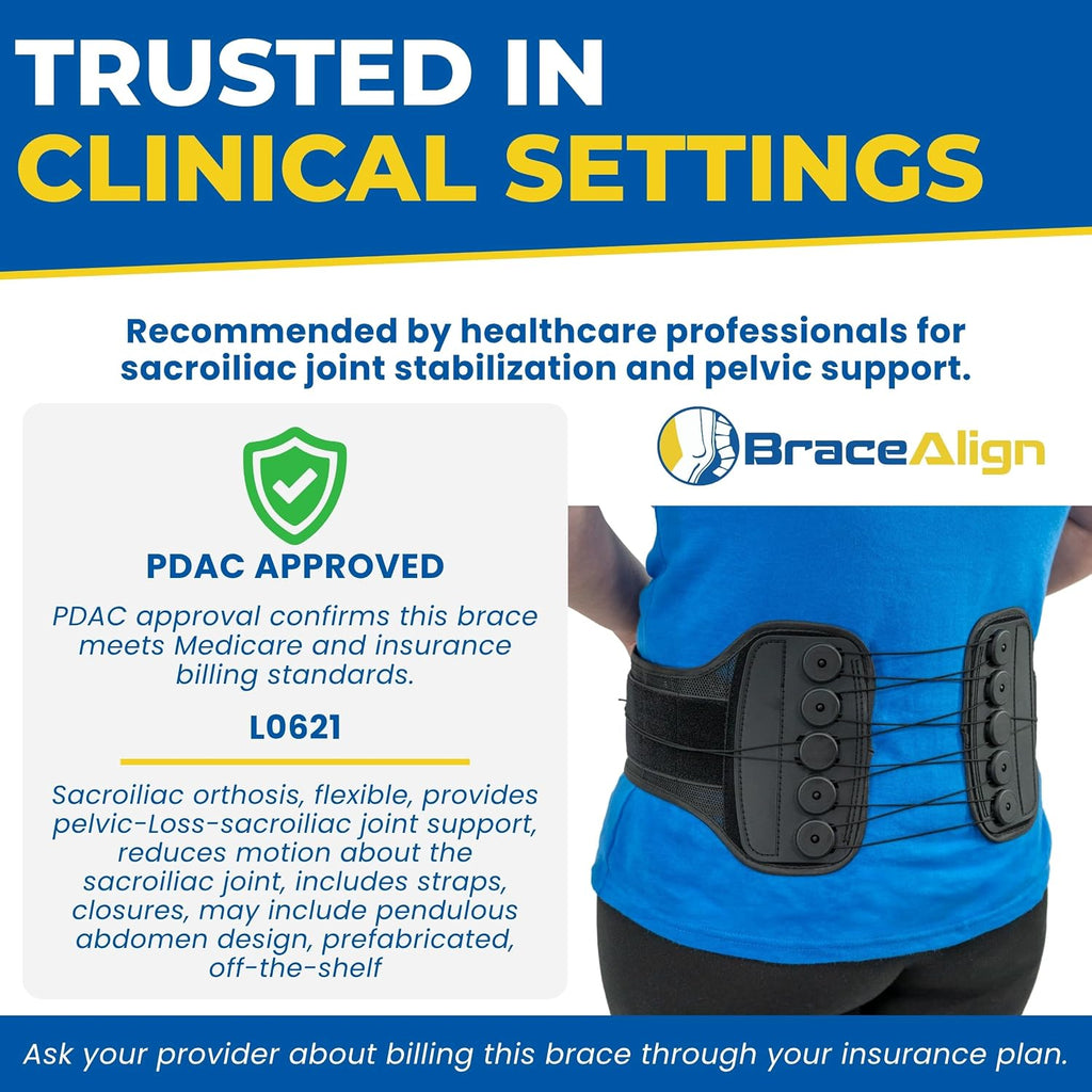 GlideFit SI Belt for Sacroiliac Joint & Lower Back Pain L0621