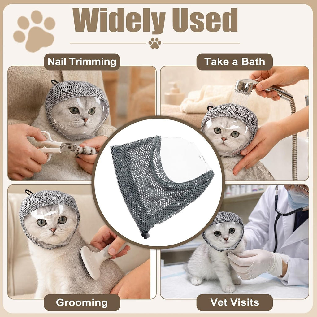 Adjustable Cat Muzzle for Grooming and Biting Prevention (S)