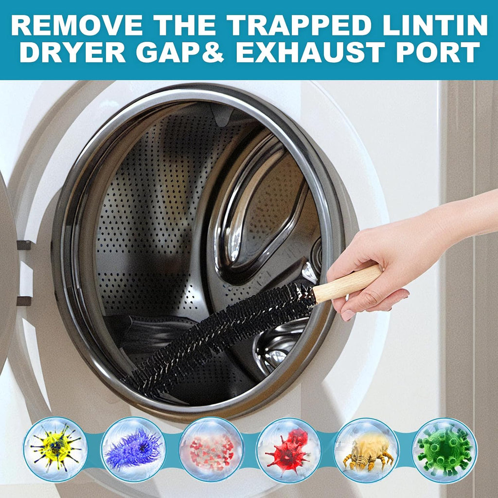 58-Piece 52-Feet Dryer Vent Cleaner Kit, Dryer Cleaning Tools