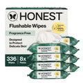 Flushable Wipes, Hypoallergenic, Tropical Leaves, 336ct