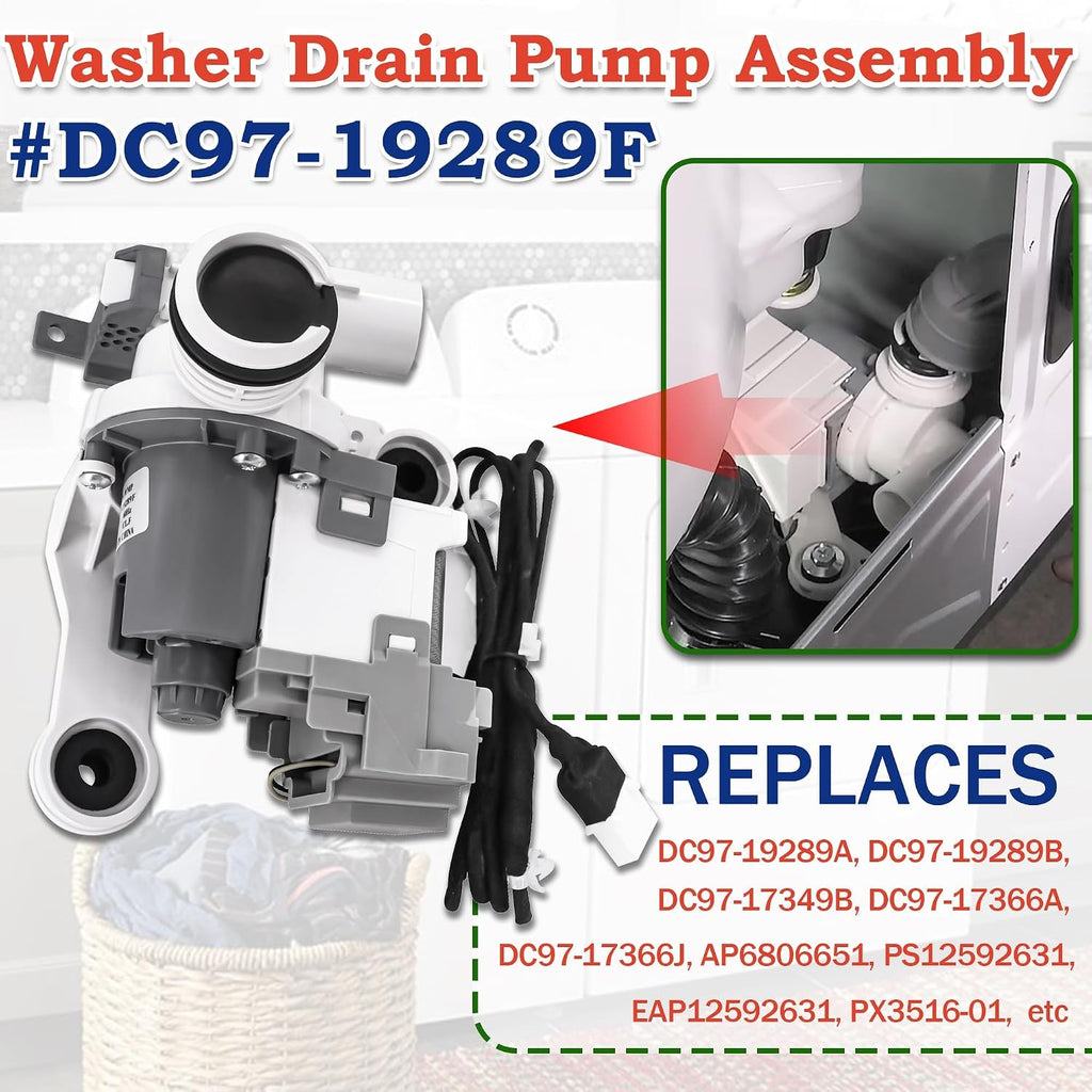 WA50F9A6DSW/A2 WA52M7750AV/A4 Washer Drain Pump Assembly Fit for Sam-sung