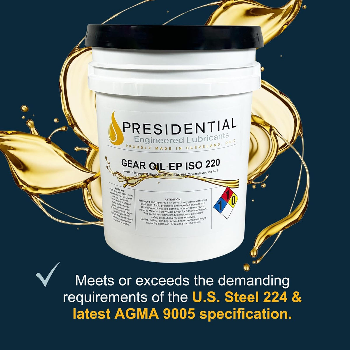 Presidential Gear Oil EP ISO 220 (5 Gallon Pail)