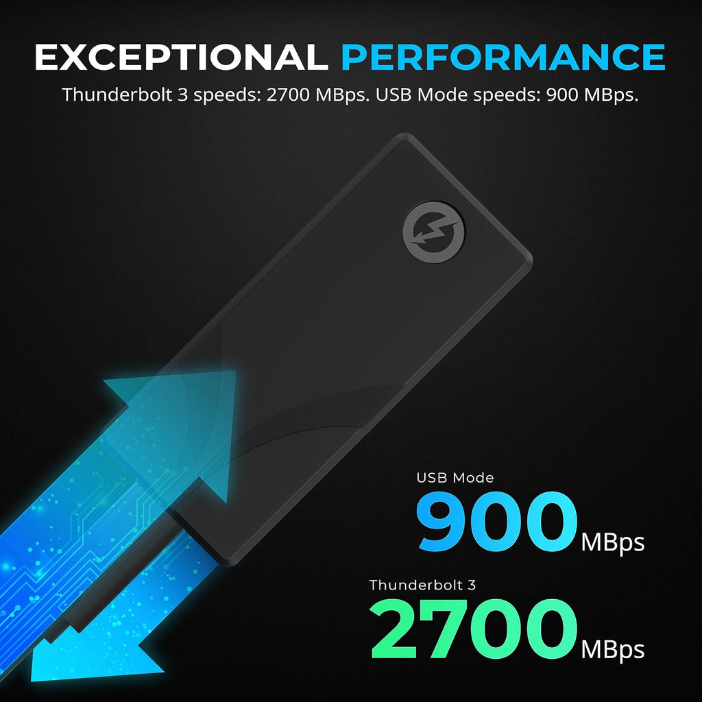 1TB Rocket Nano XTRM External SSD, USB 3.2 / Thunderbolt 3, Speeds Up to 2700MBps (SB-XTMN-1TB)