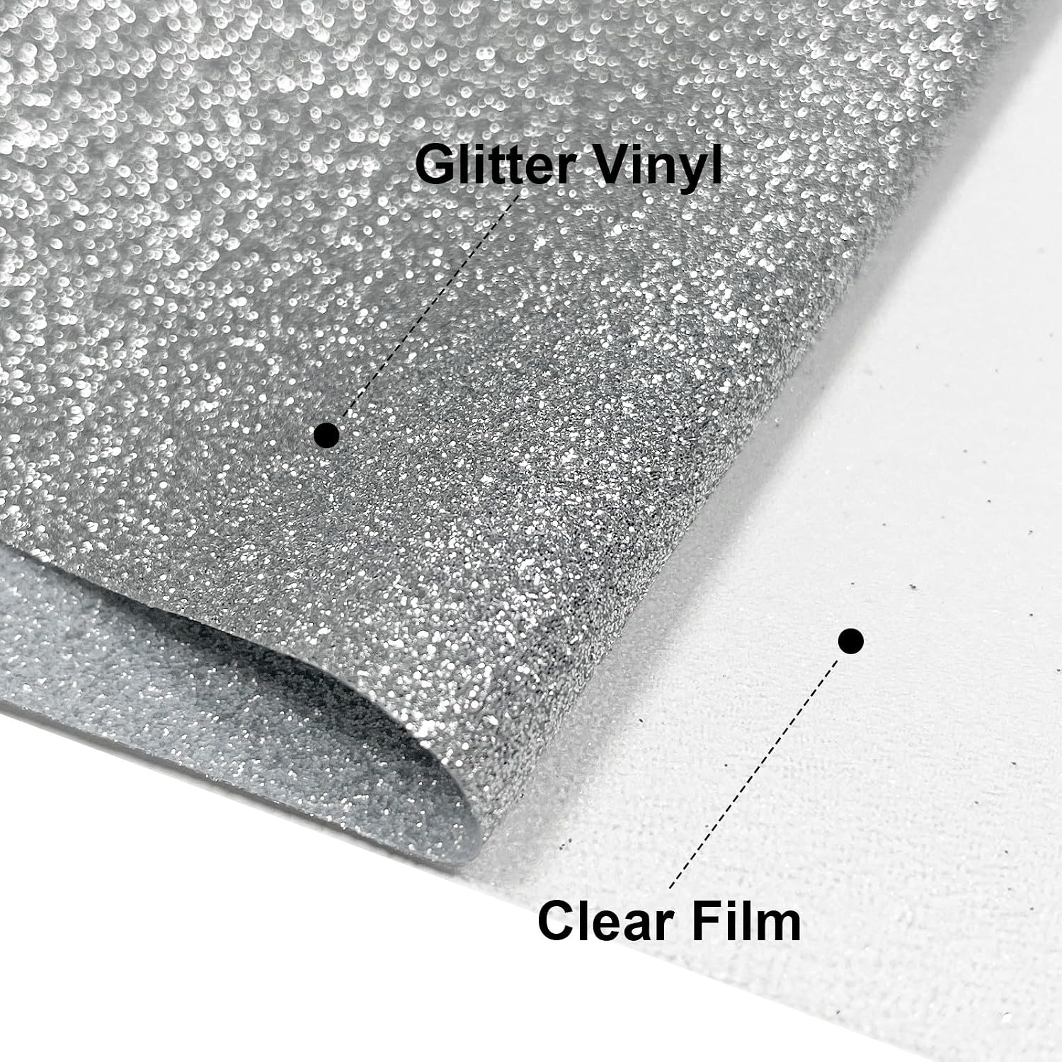 10 Pack Glitter HTV 12'' x 10'' Heat Transfer Vinyl Bundle,Iron on Vinyl for T-Shirts. Bags. Heat Transfer Vinyl for