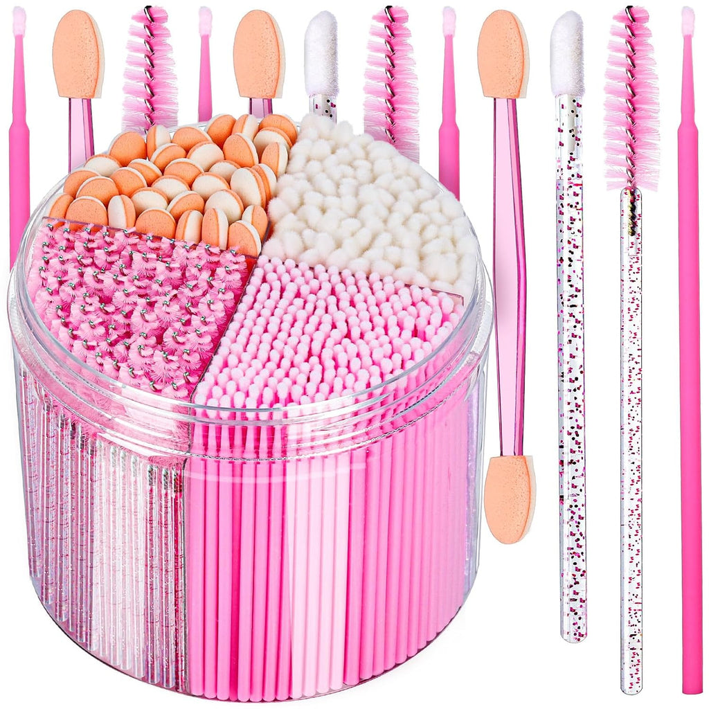310PCS Disposable Makeup Applicators Kit, Mascara Wands Lash Spoolies, Eyeshadow Applicators, Lip Applicators