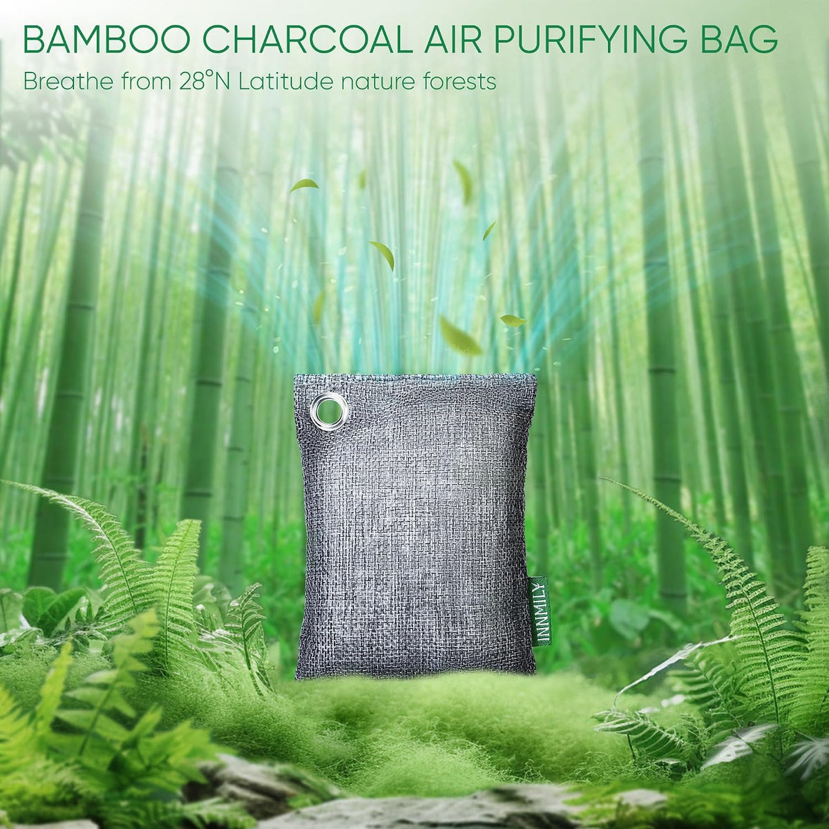 Activated Charcoal Odor Absorber,10P Nature Odor Eliminator for Strong Odor