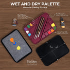 Miniature Painting Kit with Wet Palette, Painting Handle & Brushes