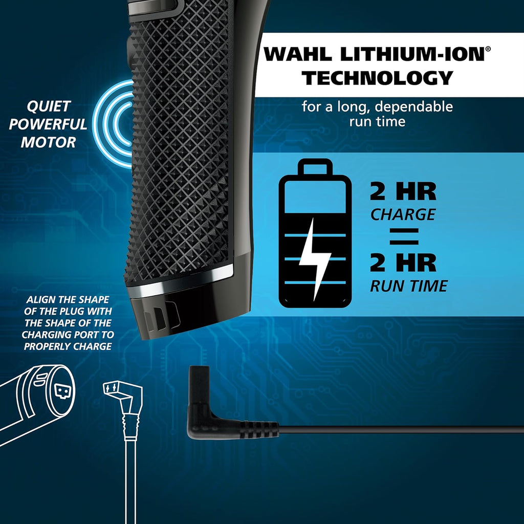 USA Pro Series High Visibility Skeleton Style Trimmer, Lithium-Ion Cordless USB Rechargeable All in One Shaving &