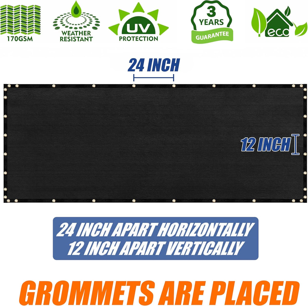 4' x 5' Fence Privacy Screen, Heavy Duty Mesh Outdoor & Backyard