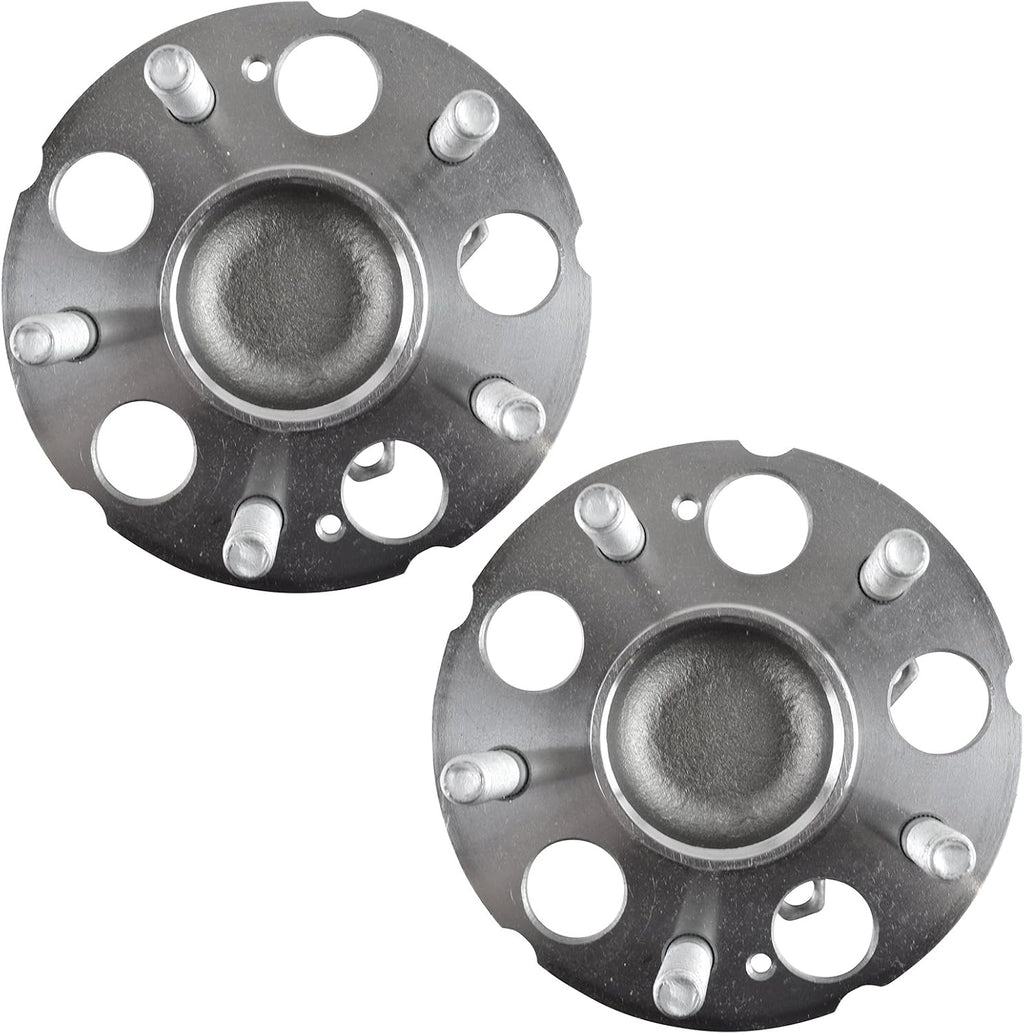 TRQ Rear Left and Right Wheel Bearing and Hub Assembly Set 2 Piece
