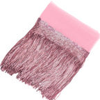 9.5 Yards Pink Fringe Trim Lace Sequin Fringe Ribbon