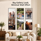 24x36 Poster Frame 6 Pack, Easy Snap‑On Assembly, Black