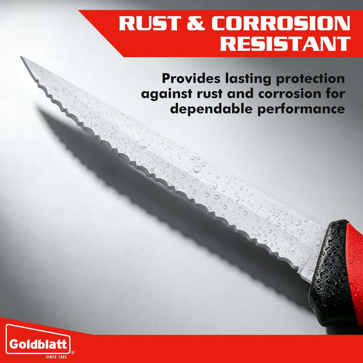 Goldblatt 6" Rockwool Insulation Knife, Sod Cutter Tool for Fiberglass