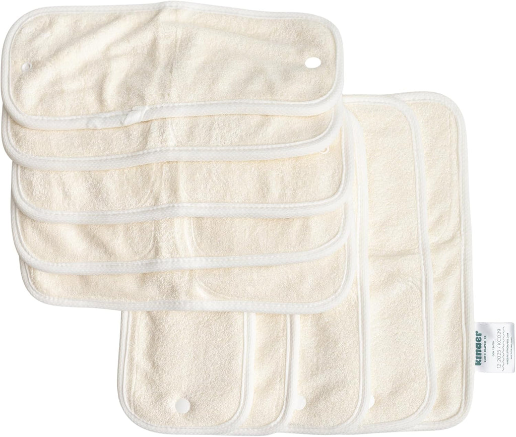 Cloth Diaper Absorbency Inserts Hemp Cotton Viscose Derived from Bamboo, Mix and Match Layering System, No Microfiber