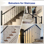 10-Pack Iron Balusters 44" Wrought Iron Stair Spindles