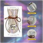 Glass Tip Jar for Bartenders, Restaurants, Bars and Musicians, Style A