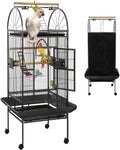 69-inch Large Bird Cage with Stand, Flight Cages for Parakeets & Play Top & Birdcage Cover for African Grey Quaker