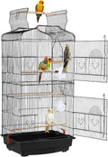 41-inch Open Top Medium Bird Cages for Parakeets Finches Canaries Lovebirds Small Quaker Parrots Cockatiels Budgie