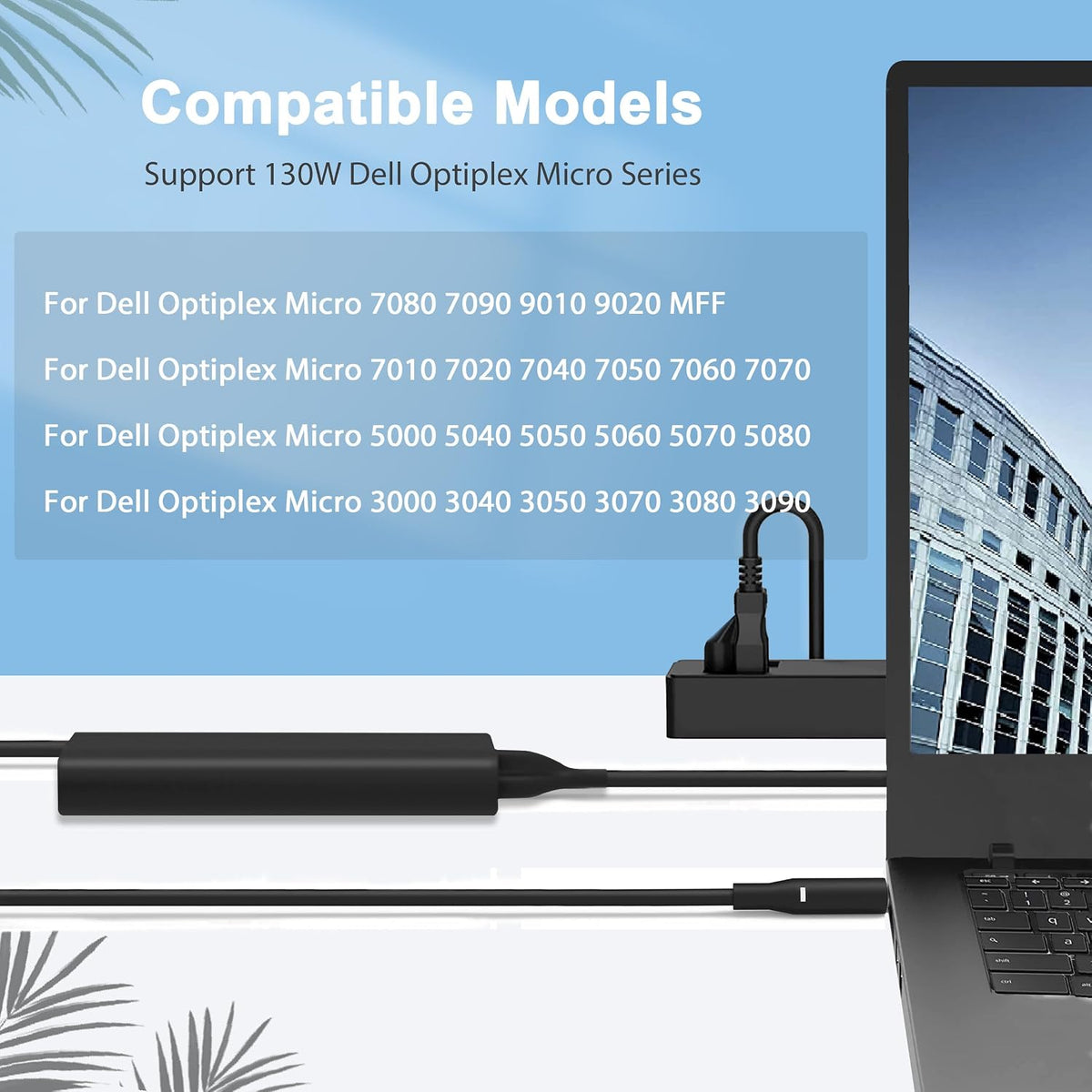 130W Power Supply for Dell OptiPlex 7010 7020 7050 7060 7070 7080 Micro