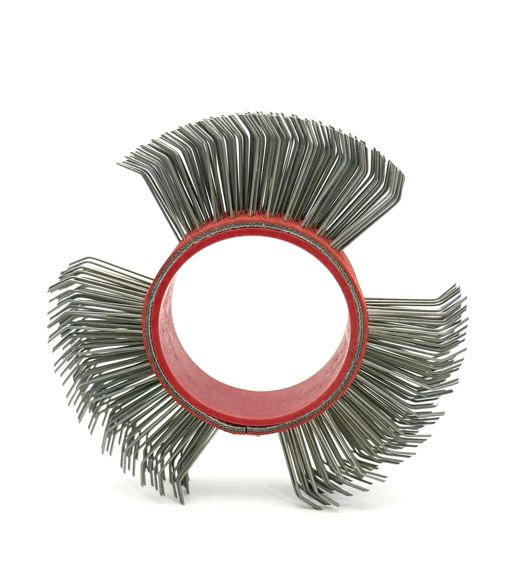 Abrasive Wire Wheel Belt/Bristle Blasting Wheels for Surface Blaster, 1PCS