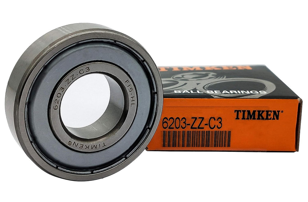 2PACK TIMKEN 6203-2ZC3 6203-2Z Double Metal Seal Bearings 17x40x12mm