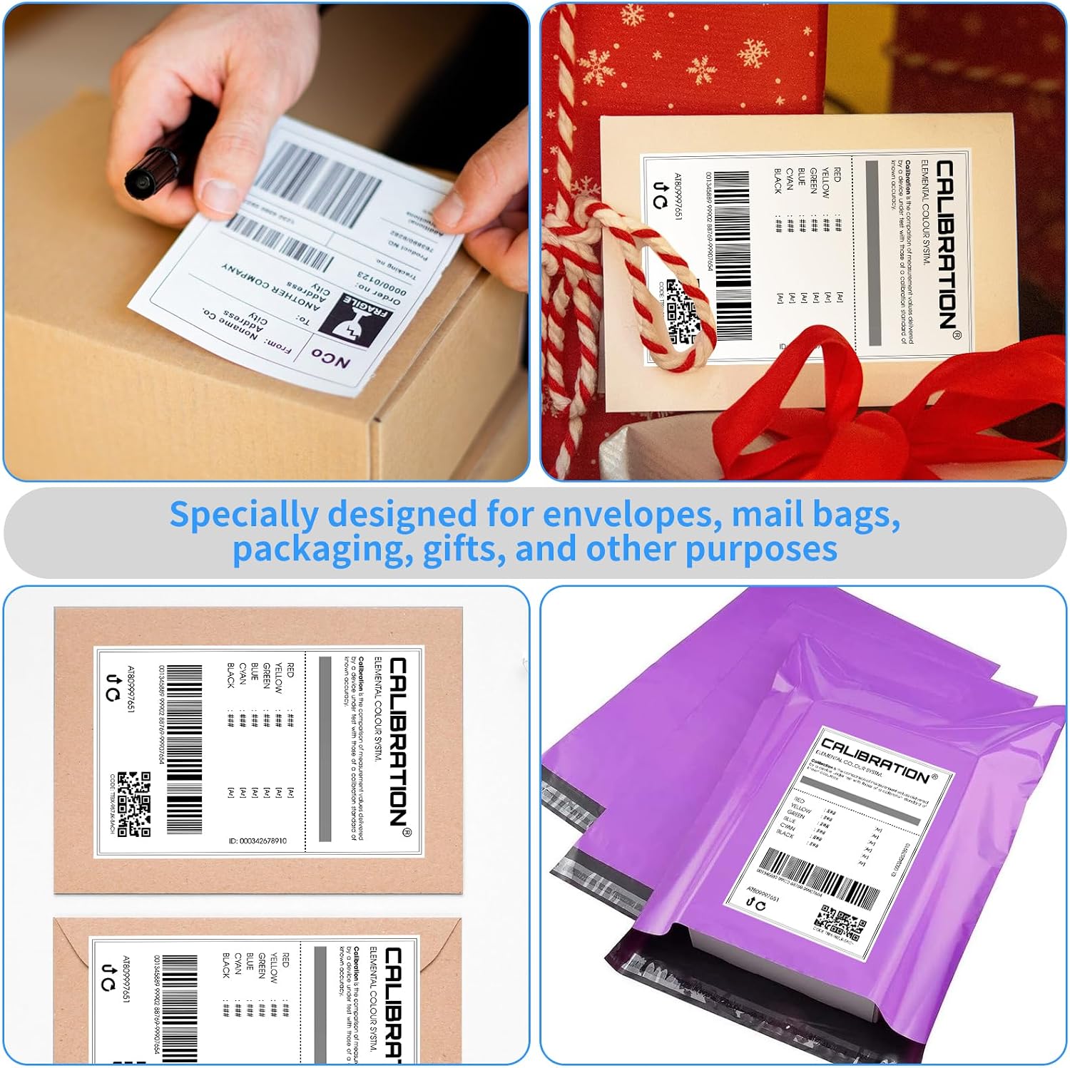 Thermal Label Roll,Shipping Label 4x6,NefLaca Mailing Label,Printer Paper 4"x6",Permanent Adhesive Label,Compatible