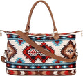 Weekender Bag Duffle Bag For Women Large Travel Tote Bag Overnight Weekend Bags With Shoulder Strap Cow Leopard Atzec…