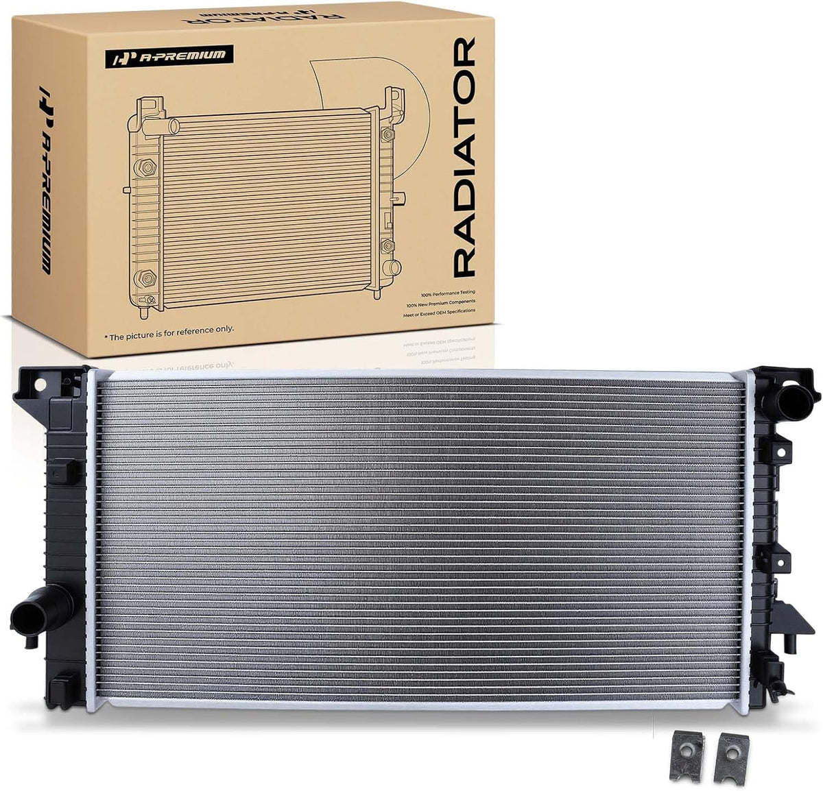 A-Premium Engine Coolant Radiator Assembly Compatible with Ford, Lincoln