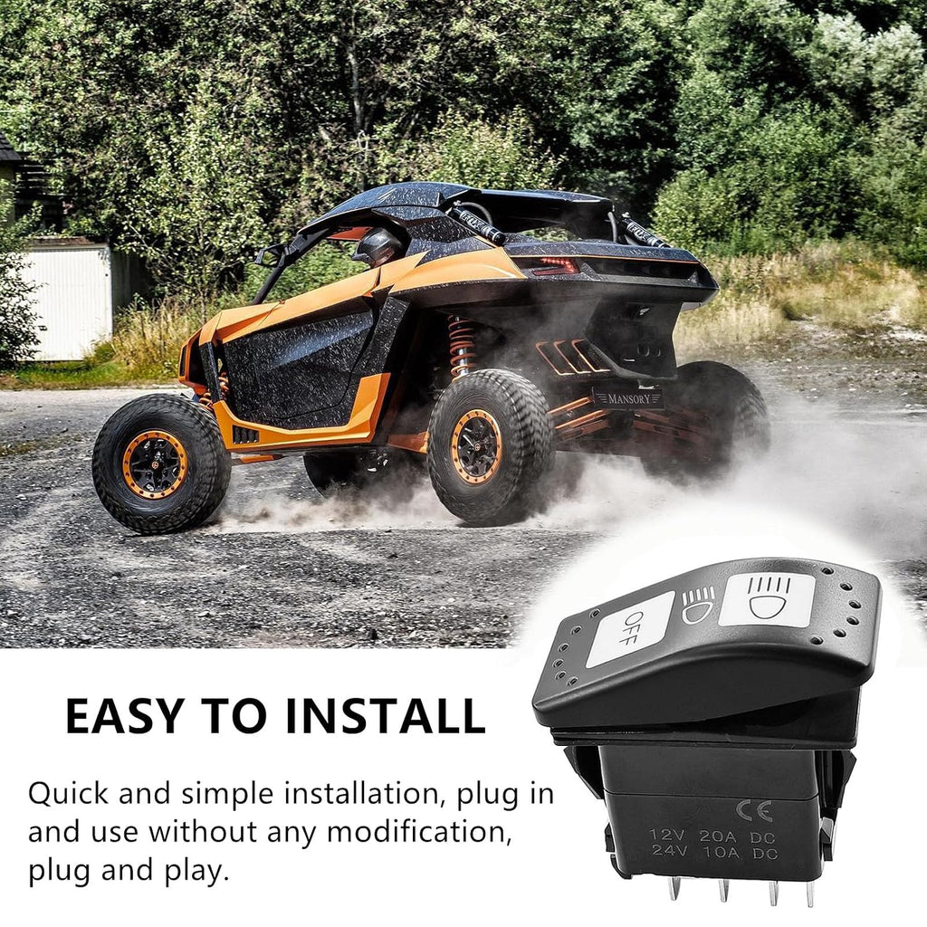 710004492 Headlight Switch for Can-Am Maverick X3 Trail Defender 8 Pin 20A