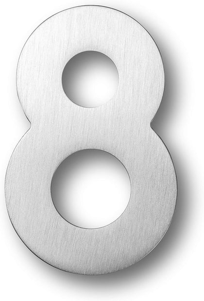 5 Inch Modern Solid Stainless Steel Floating Mount House Numbers and Street Address Plaques door Numbers