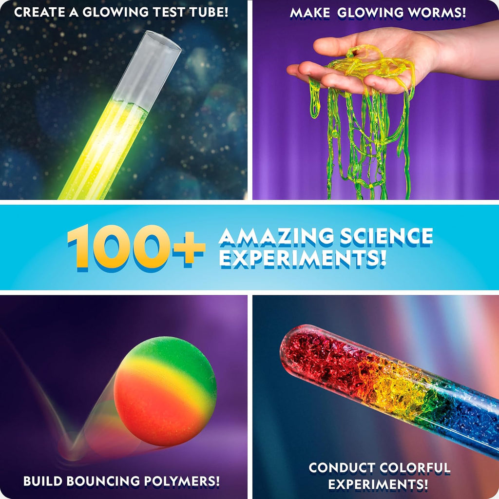 National Geographic Amazing Chemistry Set with 100+ Experiments Ages 8-12 | Crystal Growing, Chemical Reactions, STEM