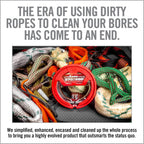 Bore Boss Gun Cleaning System - Rapid Pull Through Barrel & Bore Cleaning Cable with Integrated Brush & Mop - Choose