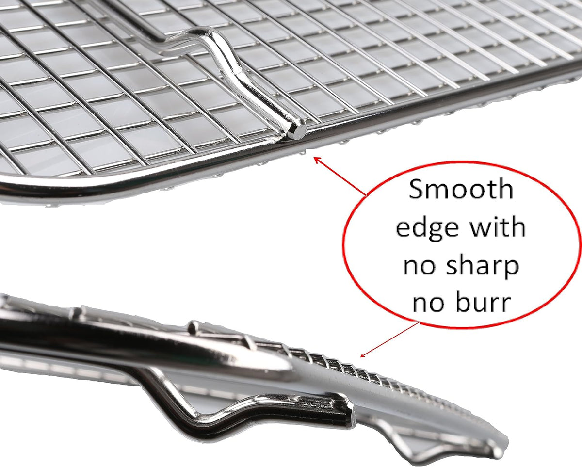 304 Stainless Steel Cooling Rack, 11.75"X16.5"X0.7"